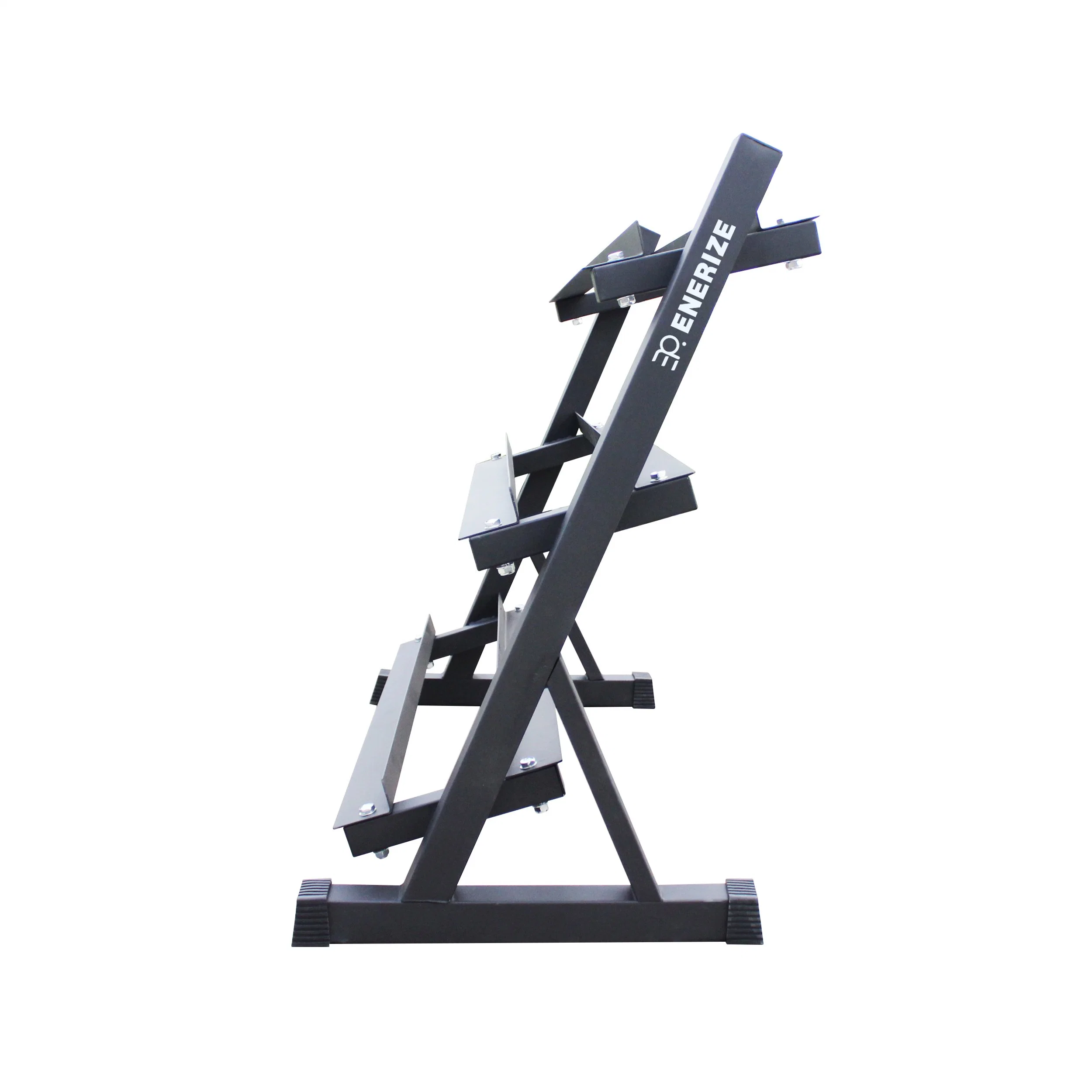 Wholesale/Supplier Gym Equipment Dumbbell Rack High quality/High cost performance  Black Metal 10 Pairs Weights Dumbbells Set Rack