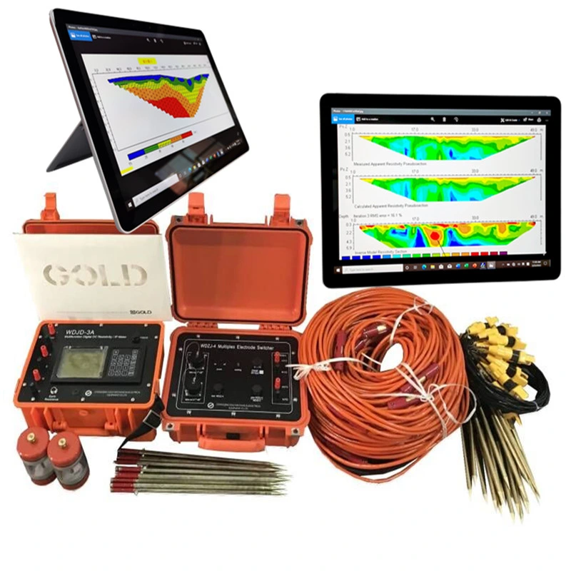 Metros de la resistividad de Geofísica de exploración de aguas subterráneas de agua subterránea de comprobación de resistividad Geo Buscador