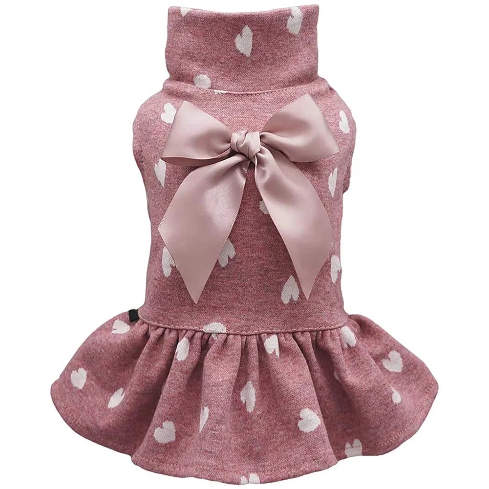 Fashion Lace Dotted Cute Pet Clothing Small and Medium Dog Princess Dress Dog Clothes