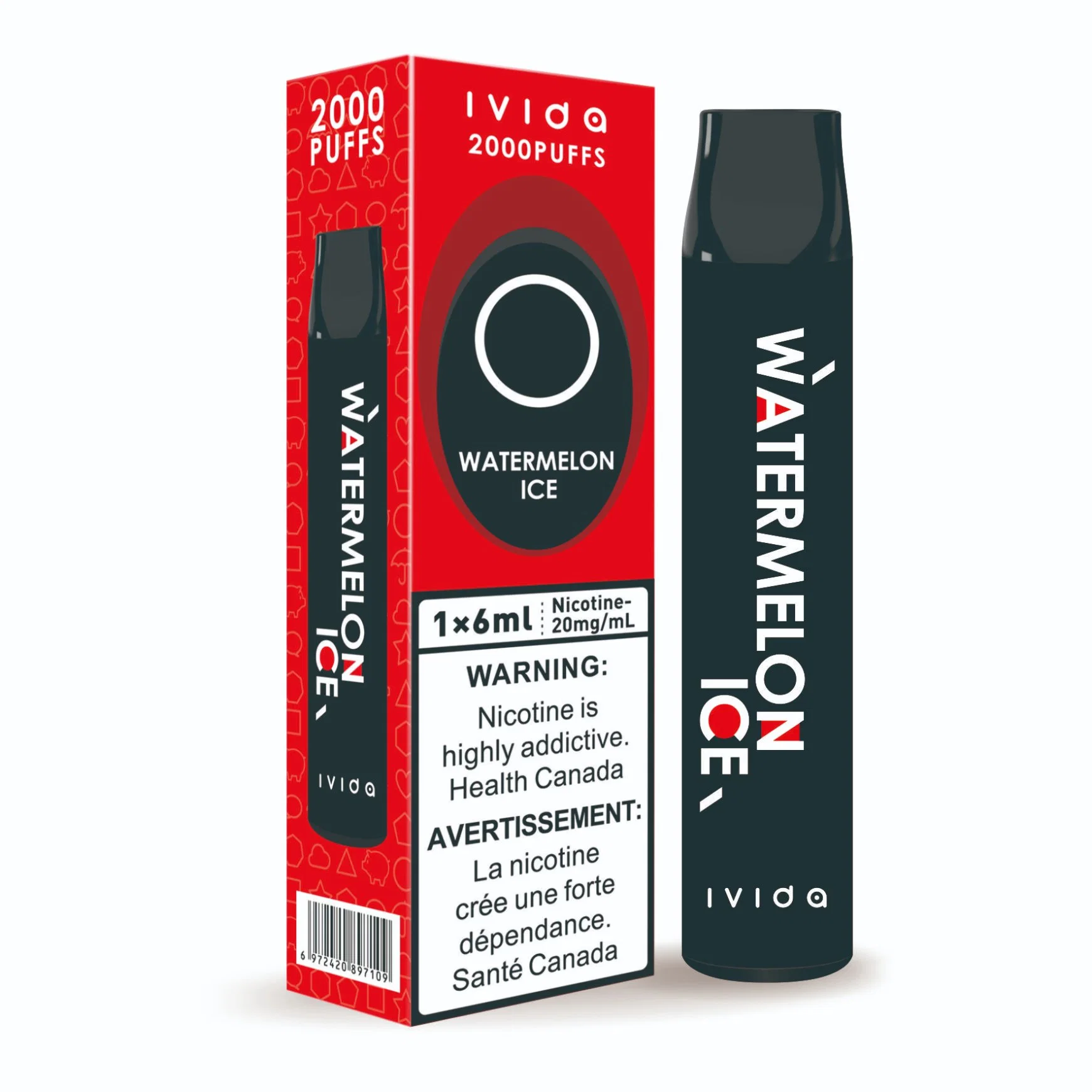 Ivida Cigarrillo Electrónico Desechable Objetivo Stick 2000bocanadas 12 sabores Bang XXL /E-cigarrillo desechable Difusor de OEM de melatonina pluma eléctrica Vape Hookah Precio