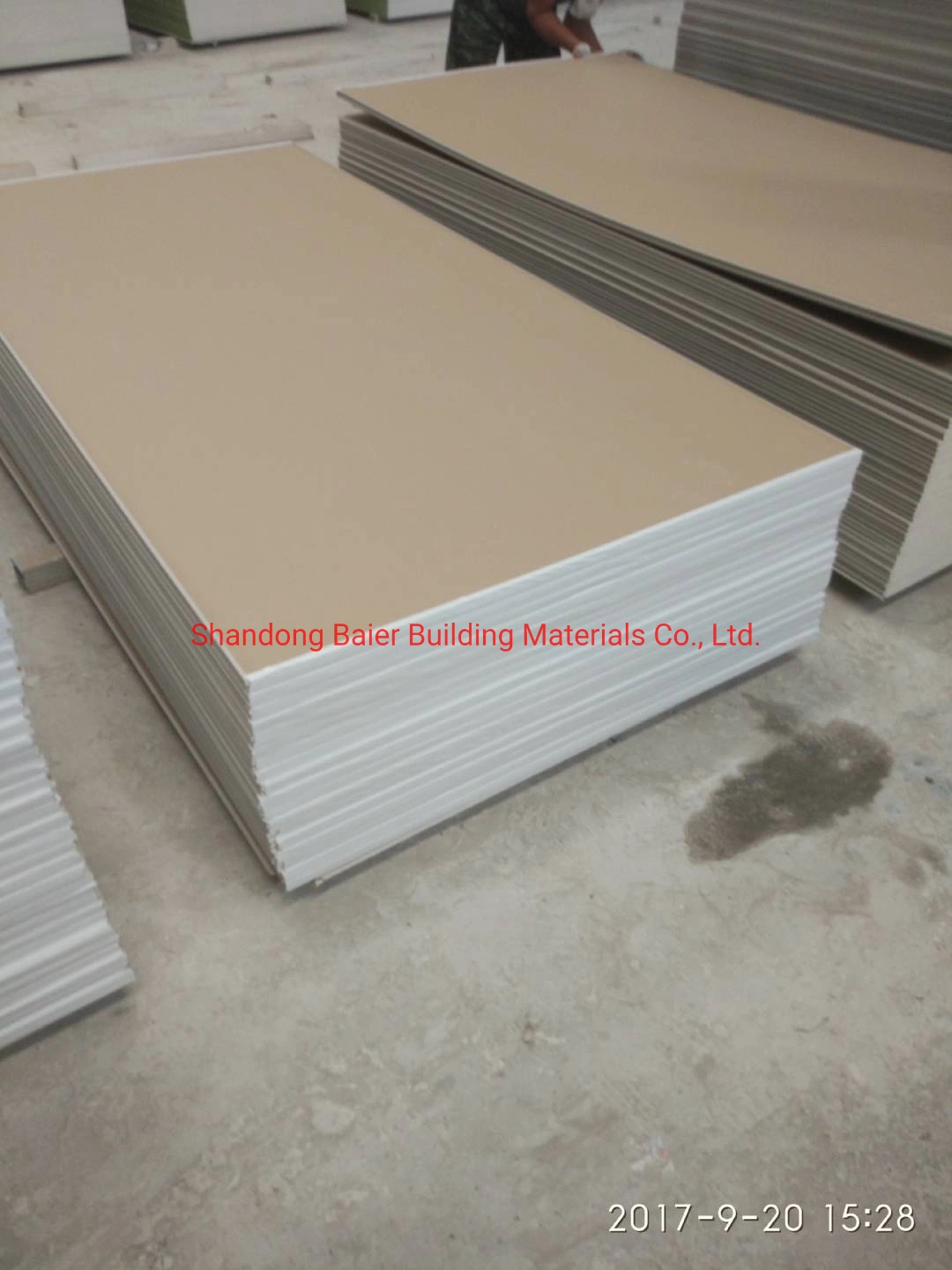 Baier 9mm/9.5mm/12mm Fiberglass Gypsum Board/Plasterboard/Drywall False Ceiling