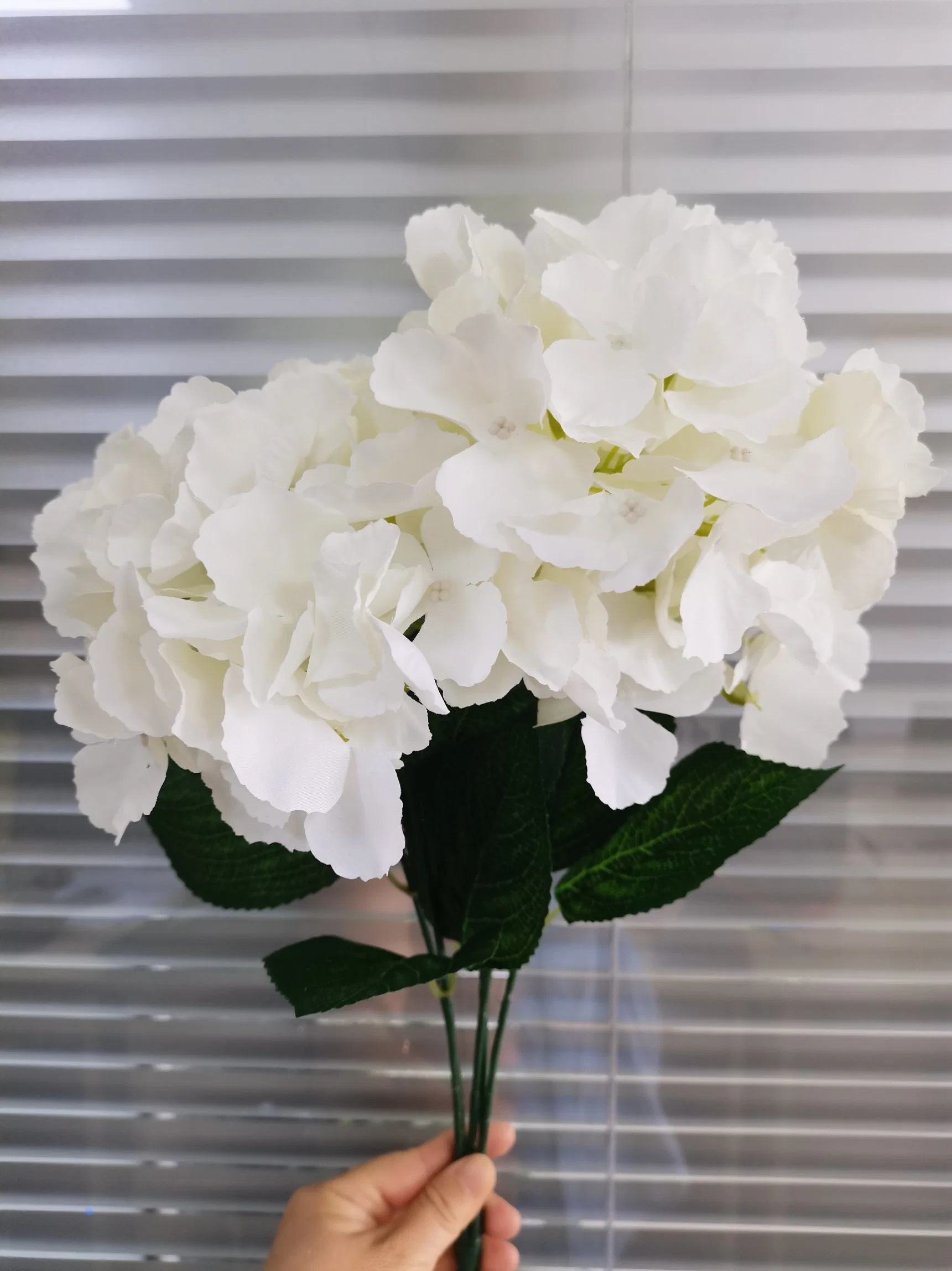 Flor artificial Hydrangea rama para el hogar decoración de boda flor