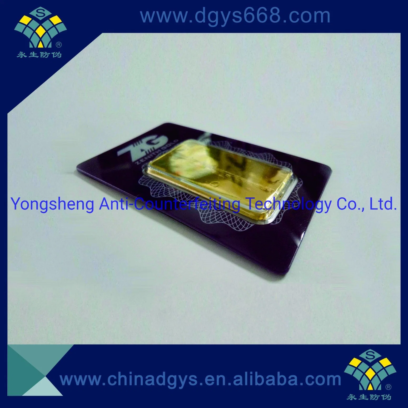 Custom High quality/High cost performance  Hologram Gold Bar/Coin Packaging Card Sleeves Card Set