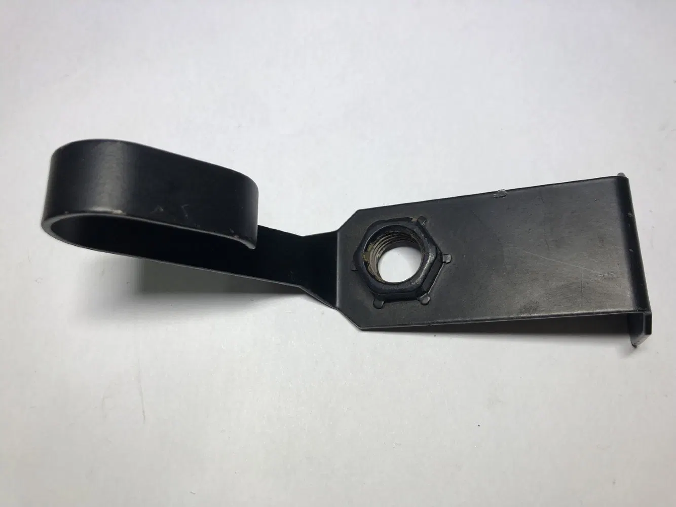 Customized High Precision Metal Hook with Welding Nut of Black Powder Coating