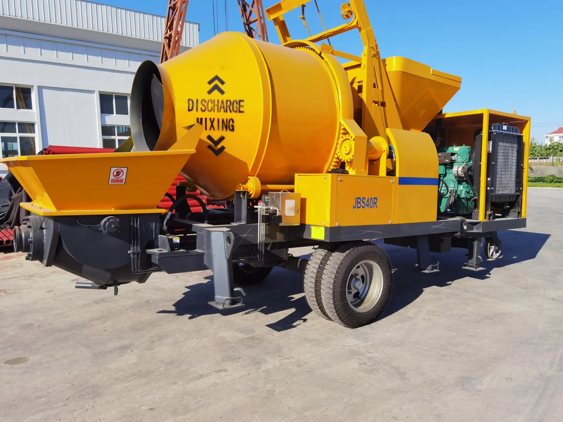 Popular Grout Pump Injection Mini Used Concrete Mixer with Pump Concrete Pump Truck