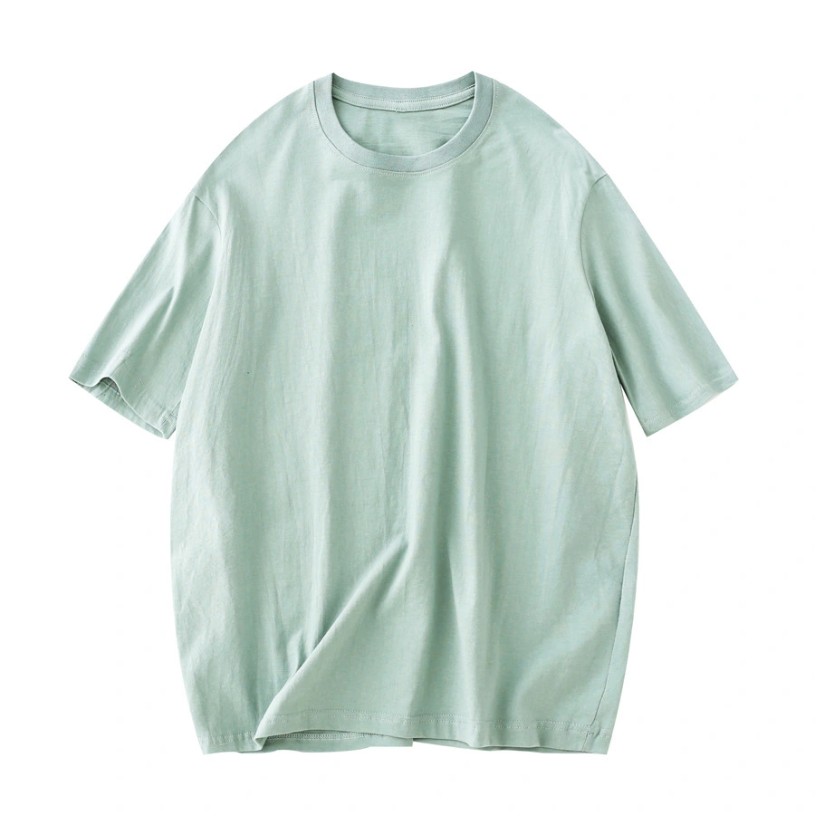 OEM 100% algodón Camisetas unisex de manga corta para mujer blanca Para promoción