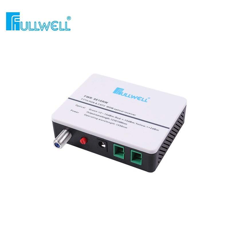 Fullwell FTTH Wdm Optical Receiver 1RF with Adj RF Button