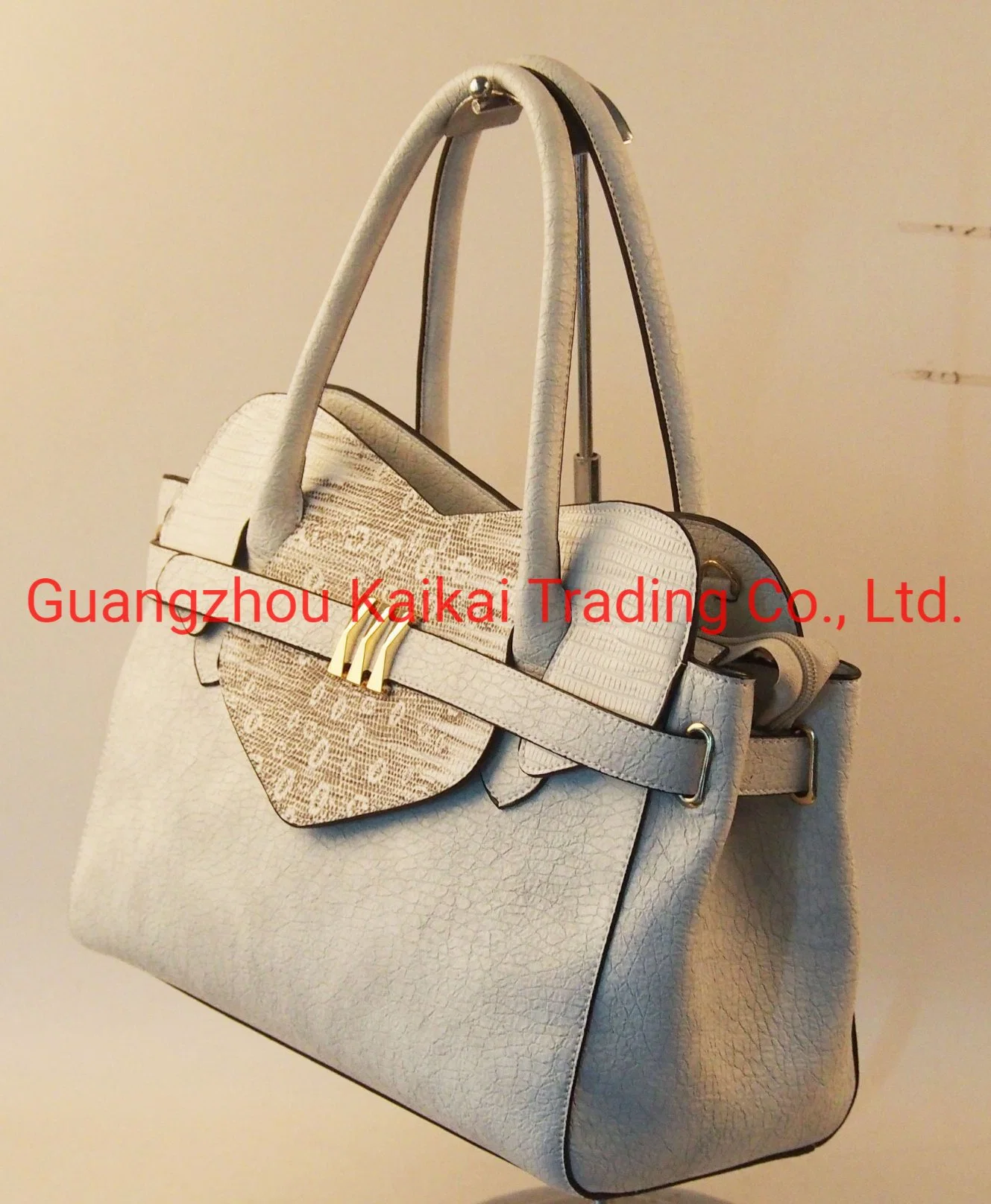 Women Fashion Handbags Grey Color Heart Shape and Special Metal Bags