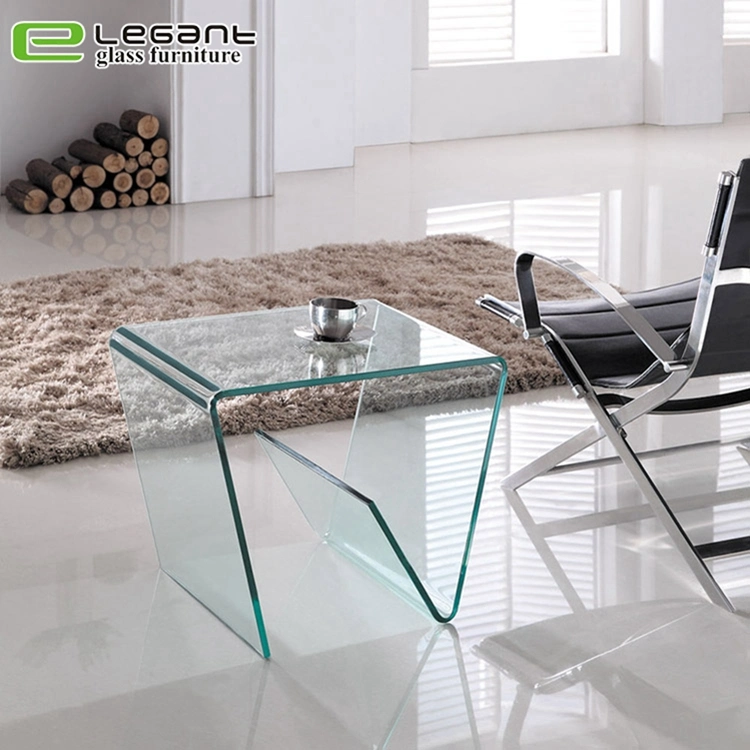 S Shape Glass Stand in Living Room Furniture