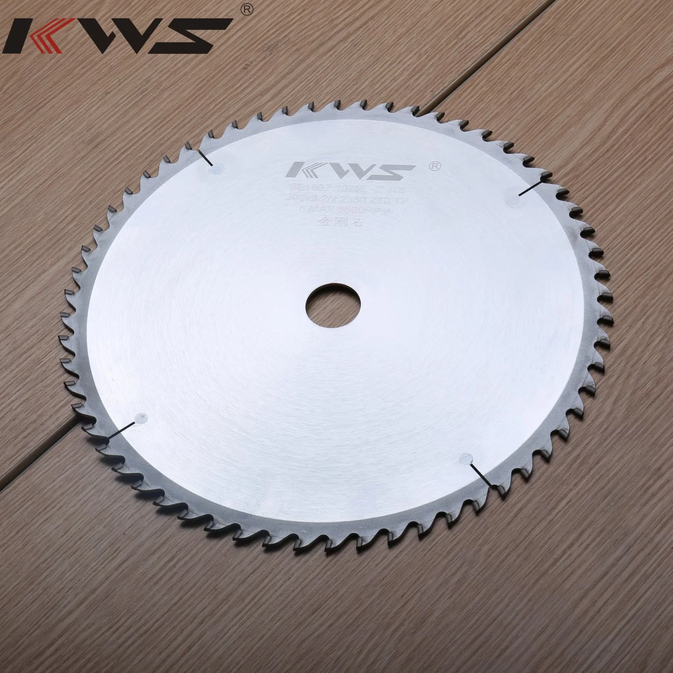 Kws PCD Diamond Circular Cutting Saw Blade for Wood Composites Panel Sizing Cutter Wood Carving Working Disc Diamantado Tool
