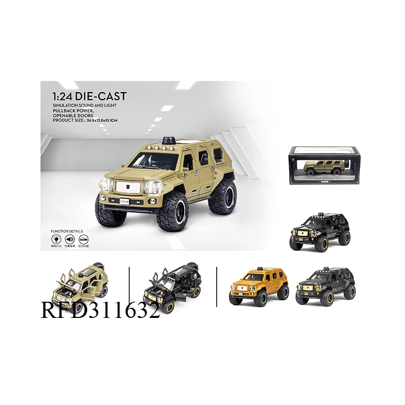 1: 24 Scale Lm300 Vehicle Model Metal Car with Sound and Light