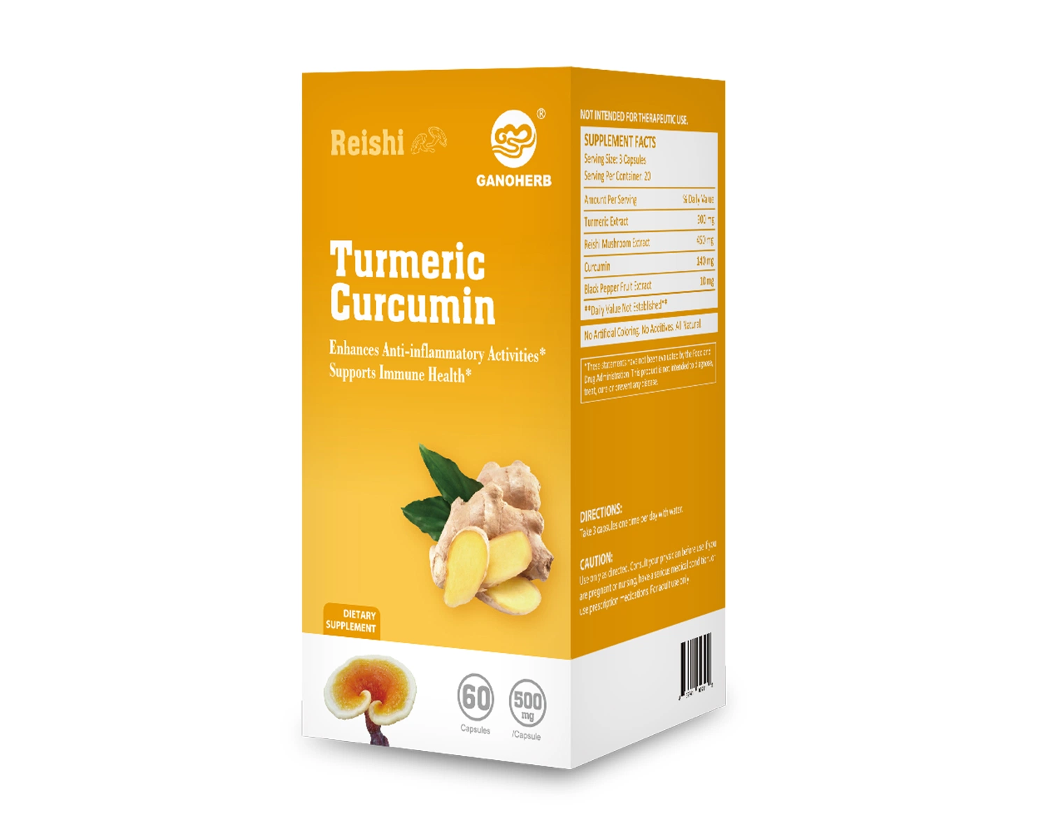 Organic Reishi with Turmeric Curcumin Healthcare Food