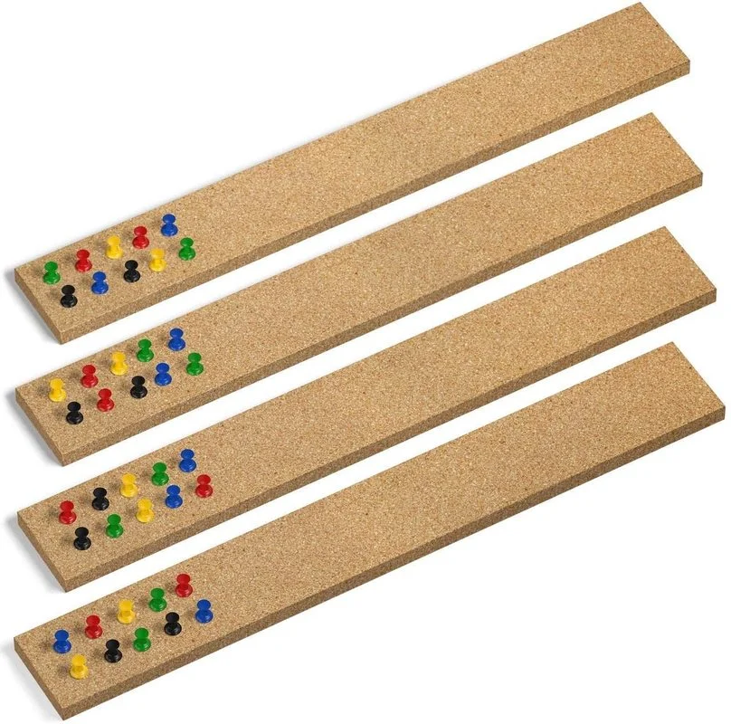 Cork Strips Self-Adhesive Cork Board with Pins for Office School Home Decor