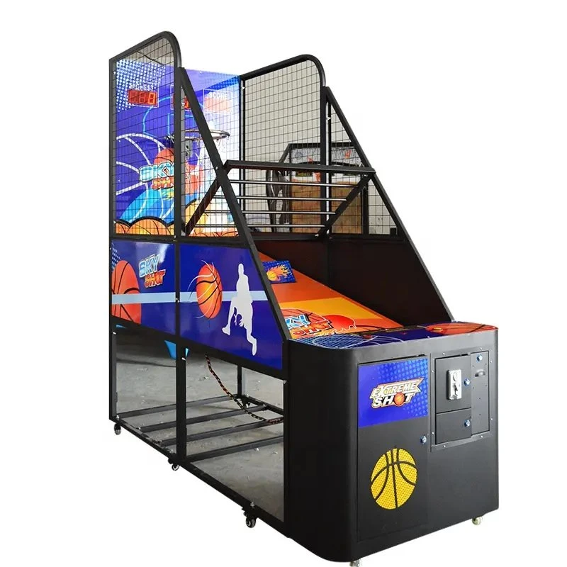 Fornecedor de Guangzhou Diversões interior clássico com moedas Street Crazy Hoop Basquete máquina de jogos de tiro