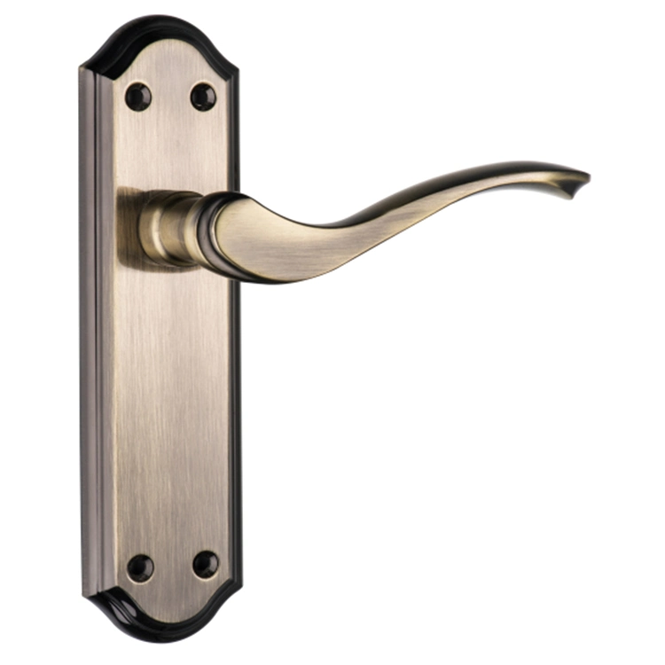 Moderno fabricante OEM Zamak Grifo de palanca de la placa de la puerta con diferentes tratamientos de superficie