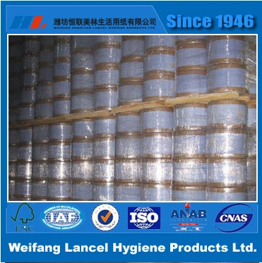 China materiais para fazer papel de tecido rolo rolo rolo Jumbo sanita / facial Papel tissue