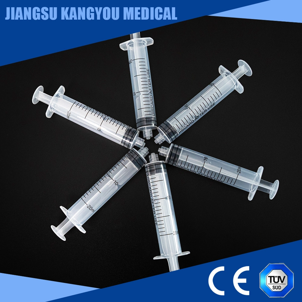 China Wholesale instrumento médico Dispositivo 3 Parte jeringa estéril desechable con agujas hipodérmicas