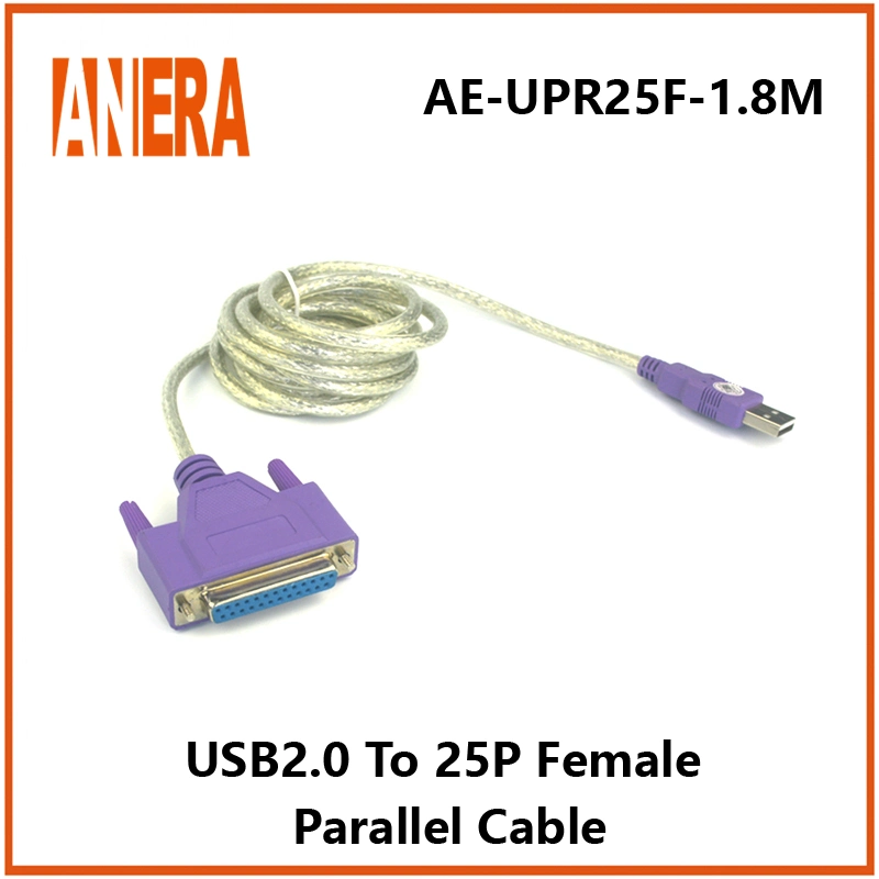 USB-Druckerkabel 1m USB auf Parallelanschlussadapter DB25 Kabel