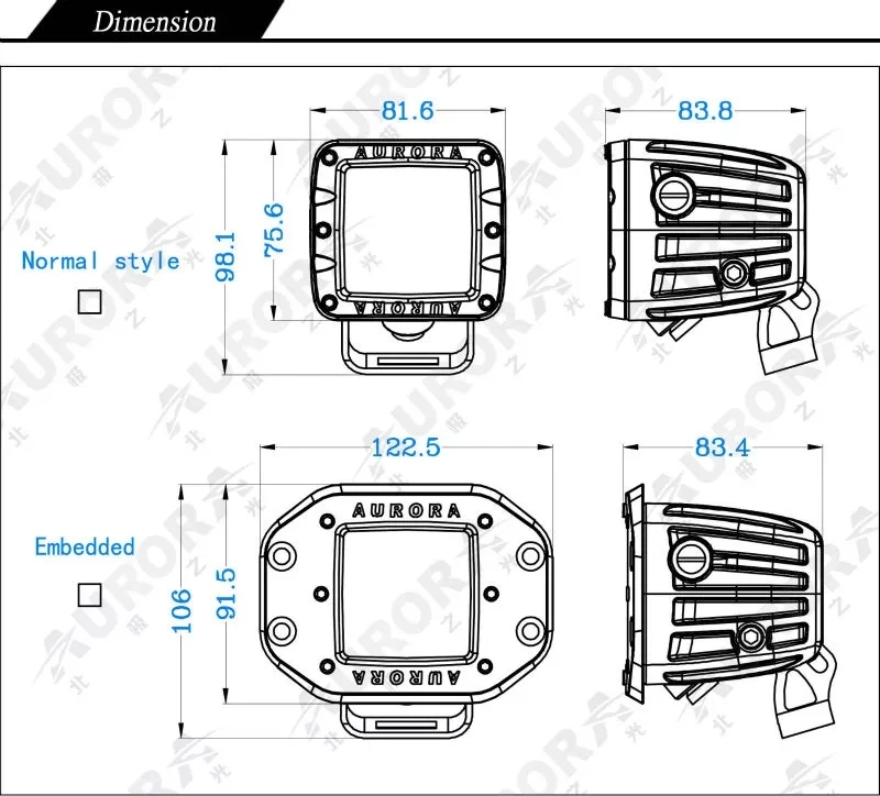 Best Powerful 2'' Work Light LED