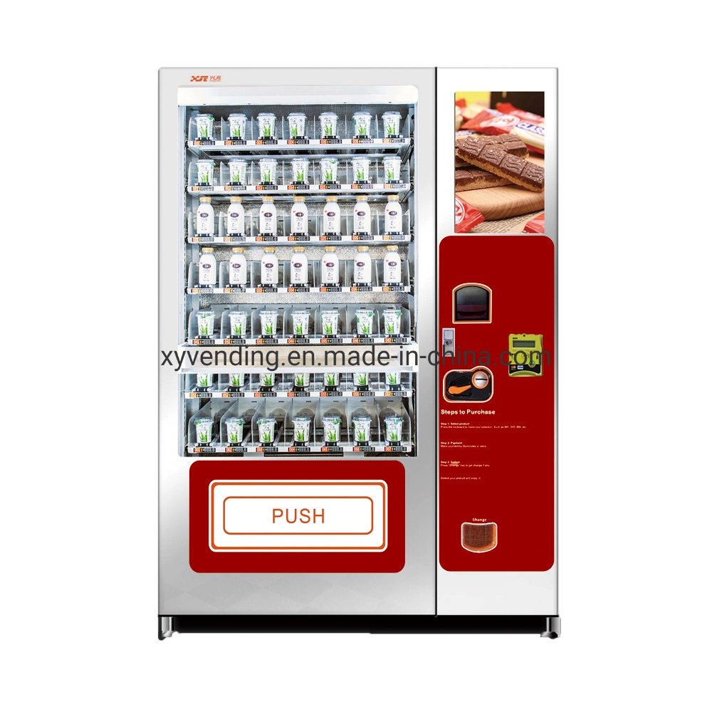 Elevator Vending Machines for Glass Bottle Fresh Milk with Refrigeration