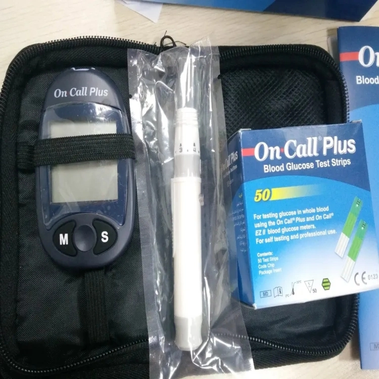 2023 أحدث منزل Medical Blood Glucose Meter on Call Plus شريط الاختبار