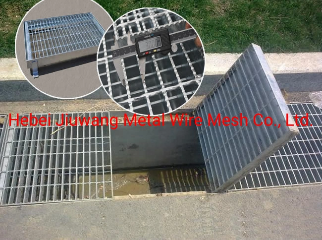 Hot DIP Galvanized Drain Covers in Concrete Drainage Cover Grating Steel Ditch Cover Grating