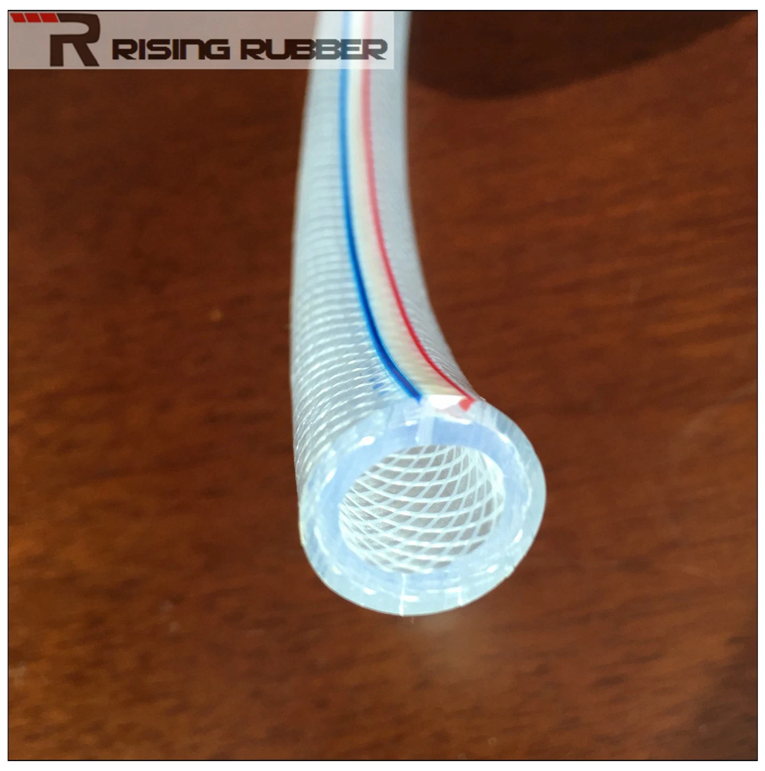 Klare Kunststoff Vinyl Schläuche Faser geflochten verstärkten PVC Rohr Rohr Rohr Schlauch Wasserzulaufschlauch