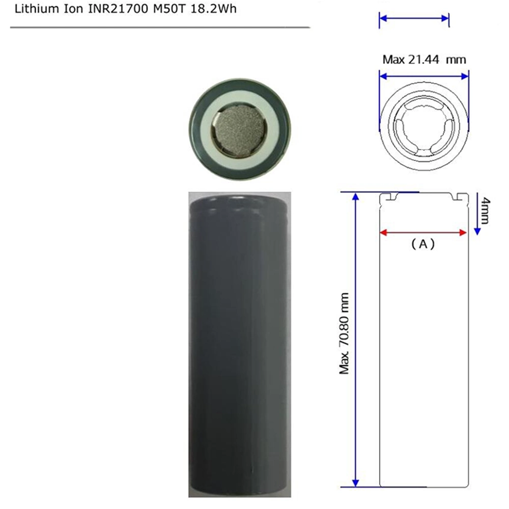 Big Capacity 21700 Battery 2c Discharge M50t Battery for Laptop