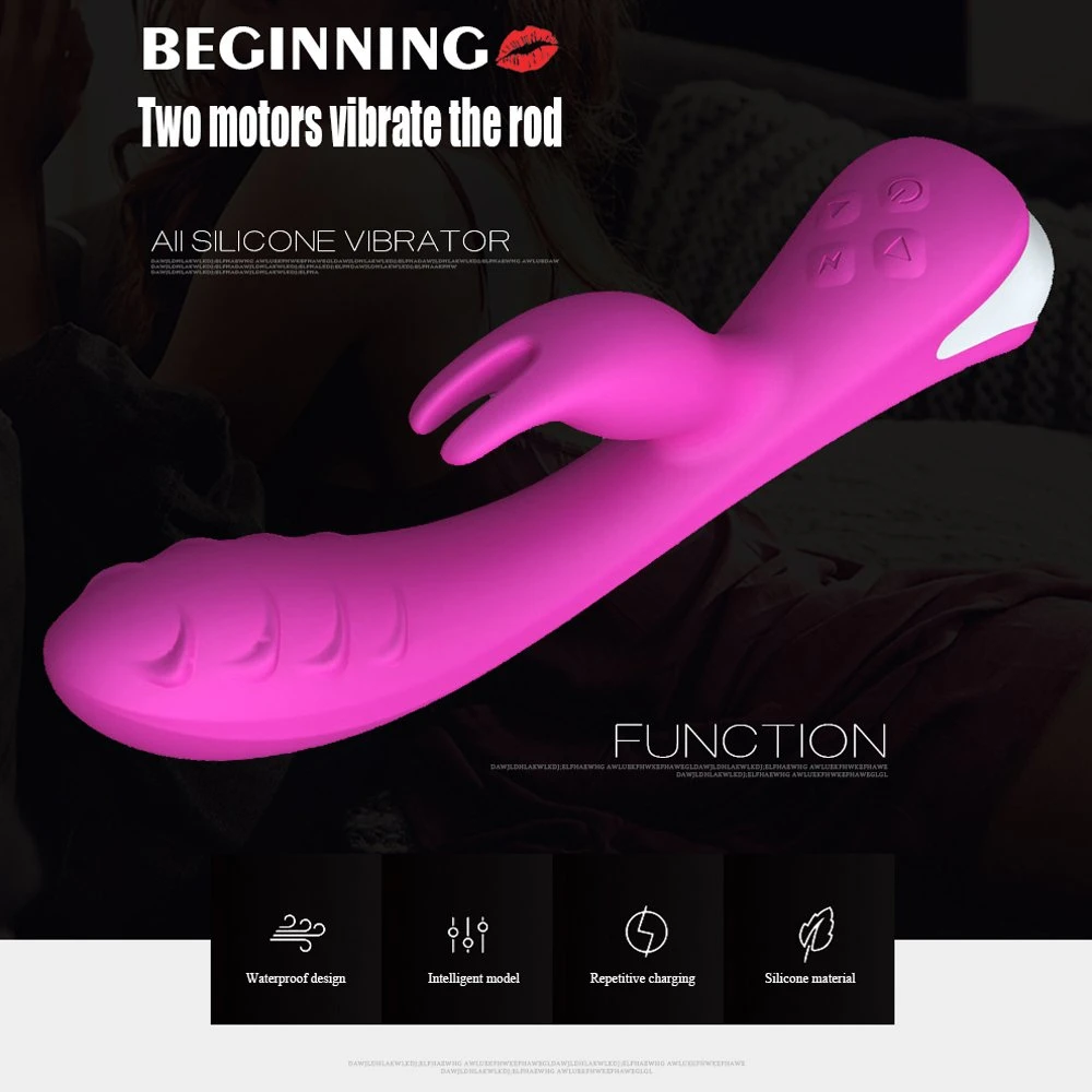 Mini vibrateur électrique lapin silicone pliables