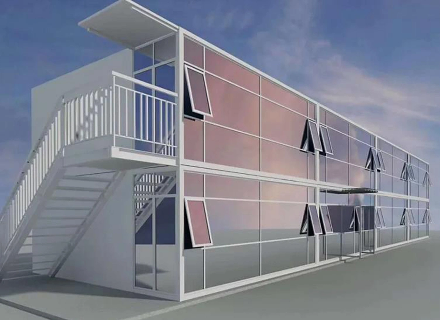 Customized and Convenient Assembly of Low-Cost Modular Residential Prefabricated Containers, Prefabricated Flat Packaging Buildings, Integrated Houses