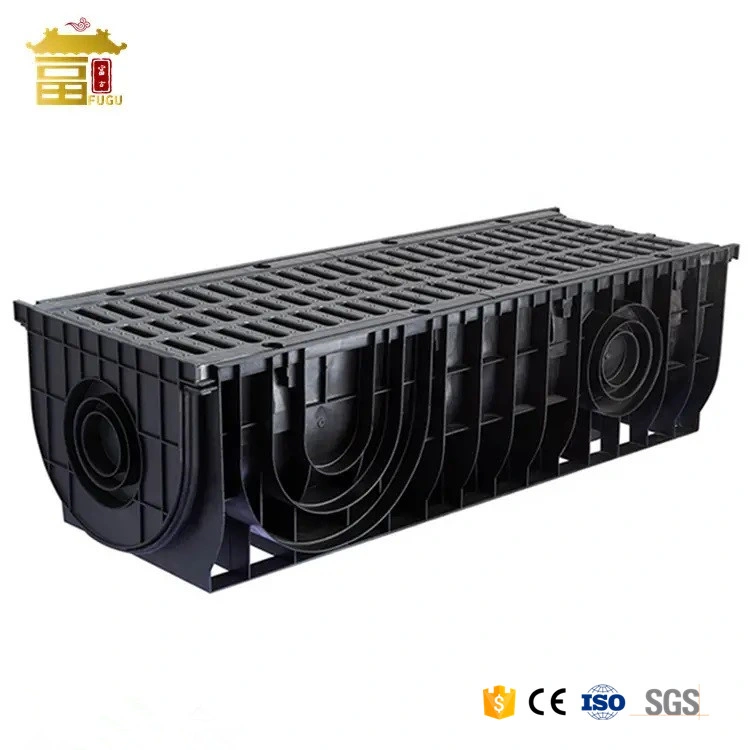 Drainage Channel with Grating HDPE Plastic Linear Trench Drain