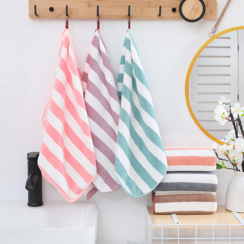 Ultra Absorbent Factory Popular Sand Free Striped Printing Bath Beach Towel Set