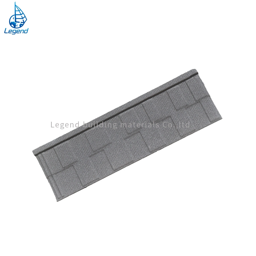 Color Stone Coating Metal Construction Materials Steel Plate Roofing Sheet Roof Tile Weight 2.7kg