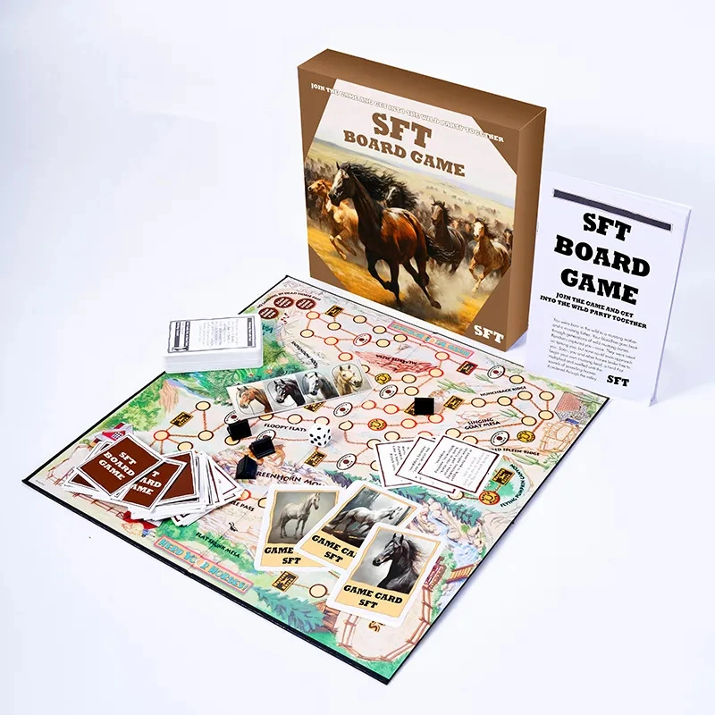 Custom Brettspiele mit bedrucktem Multiplayer Papier Tabletop Rollenspiel Karten