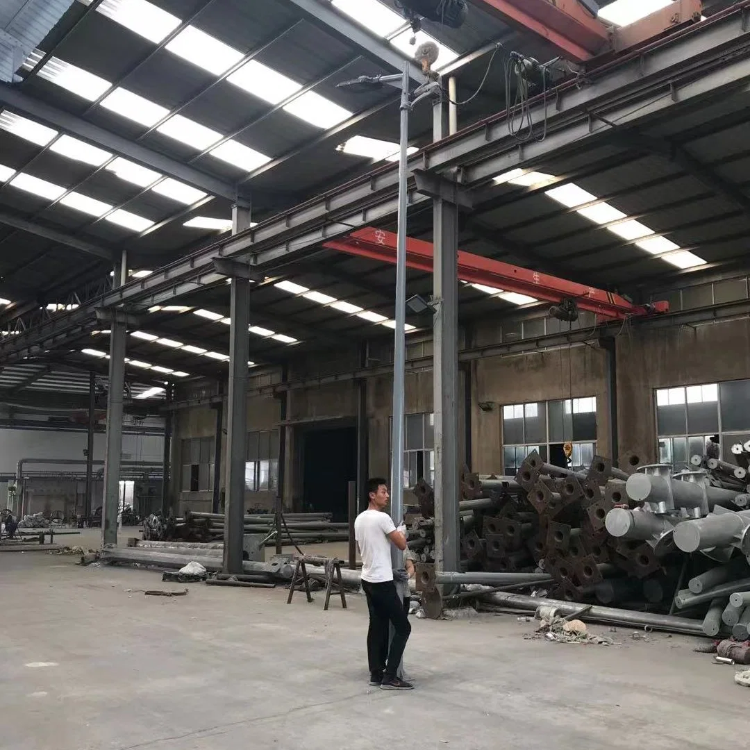 Factory Customization Street Light Pole Lamp Poles Post 3m Single Arm Q235 Steel Material Hot-DIP Galvanization