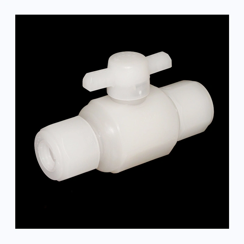 Water Regulating Valves Double Union Cock White Plastic PP PVDF Cock Ball Valve with Factory Price