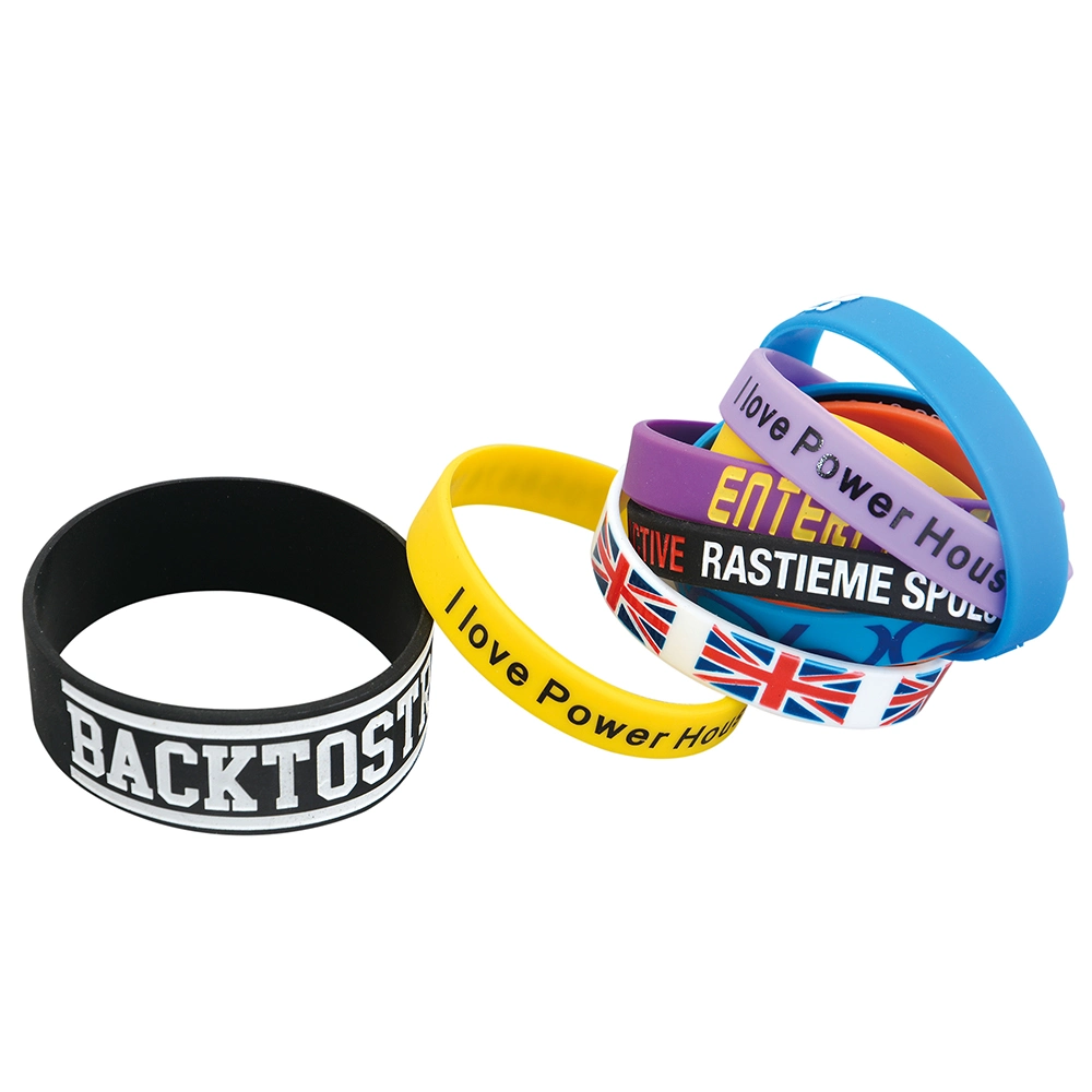 Wholesale/Supplier Gifts High quality/High cost performance  Custom Printed Debossed Embossed Silicone Bracelets