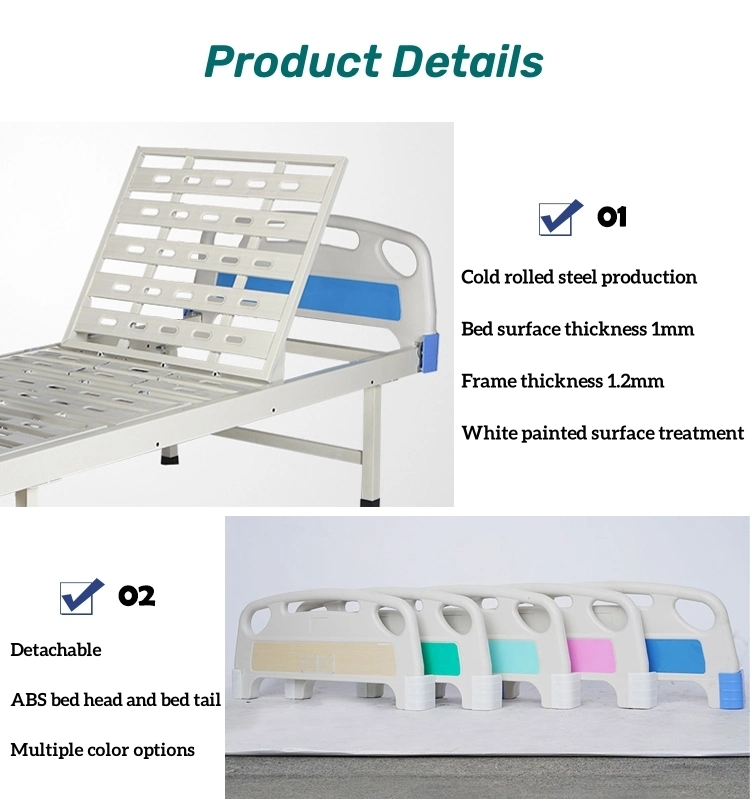 Manual One Crogs Manual Medical Nursing Bed Patient Room Hospital Muebles