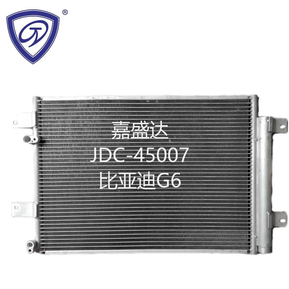 Salida de fábrica China Byd G6 Auto piezas de aluminio Salón de condensador de refrigeración