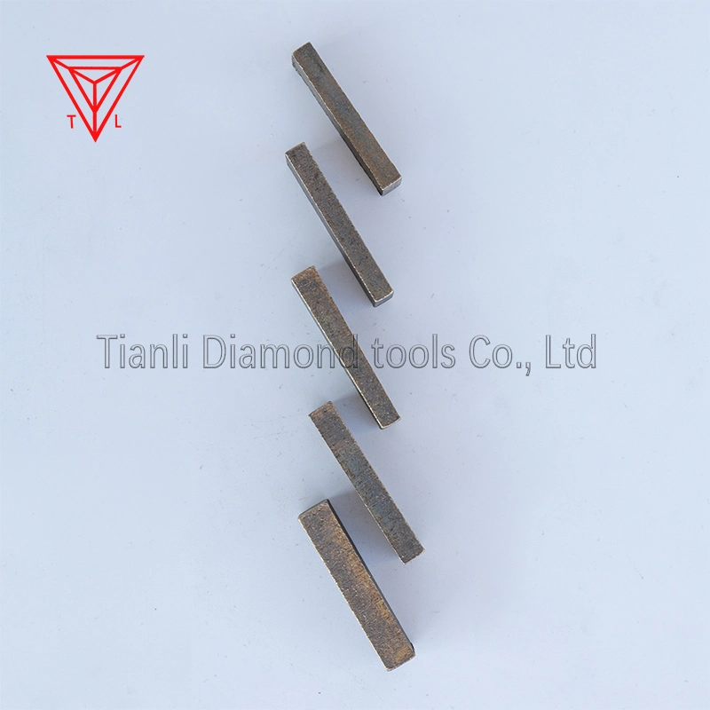Piezas de maquinaria de minería de la hoja de sierra de diamante para mármol segmentos