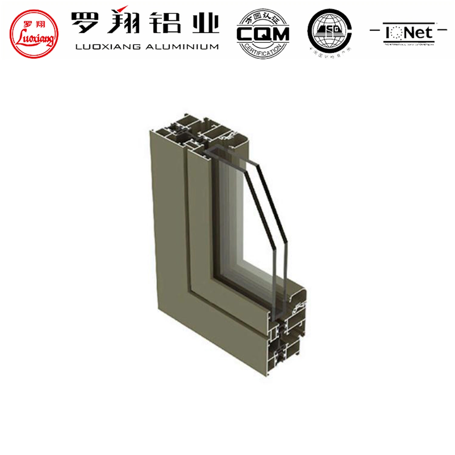 Extruded Aluminum Internal Pipe Casement Window Corner Connectors 6063/6061/6005/6060/6463