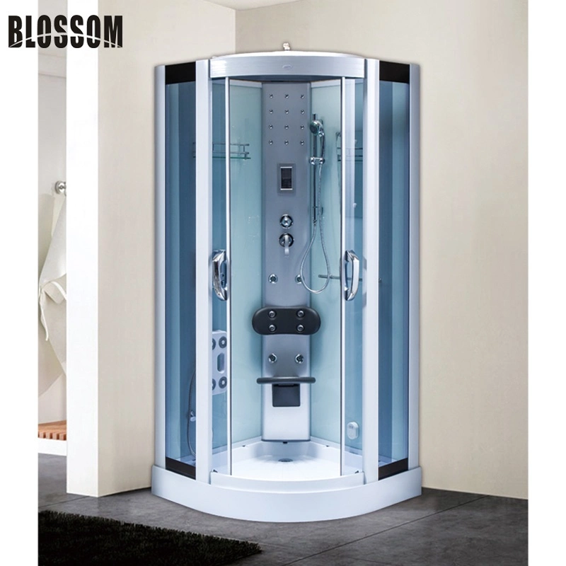 Price Bathroom Infrared Glass Shower Cabin with Massage Steam Function