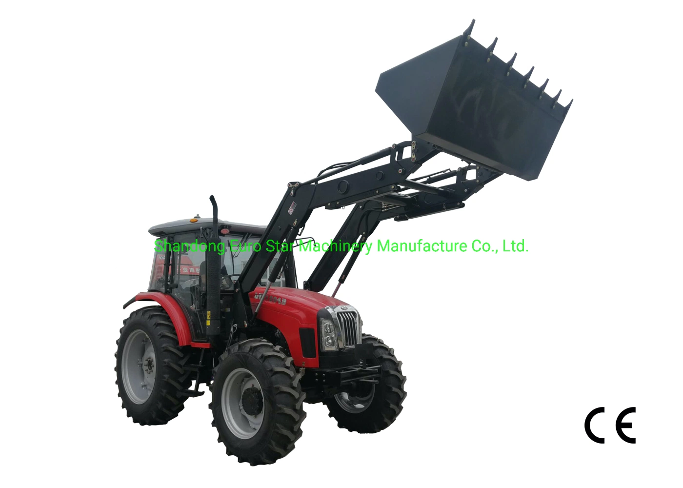 Tz-8 CE 25-200HP Tractor Front End Loader Farm Mini Backhoe Catch Forklift Grass Fork China Agricultural Machinery Loader for Manufacturer with 4 in 1 Bucket