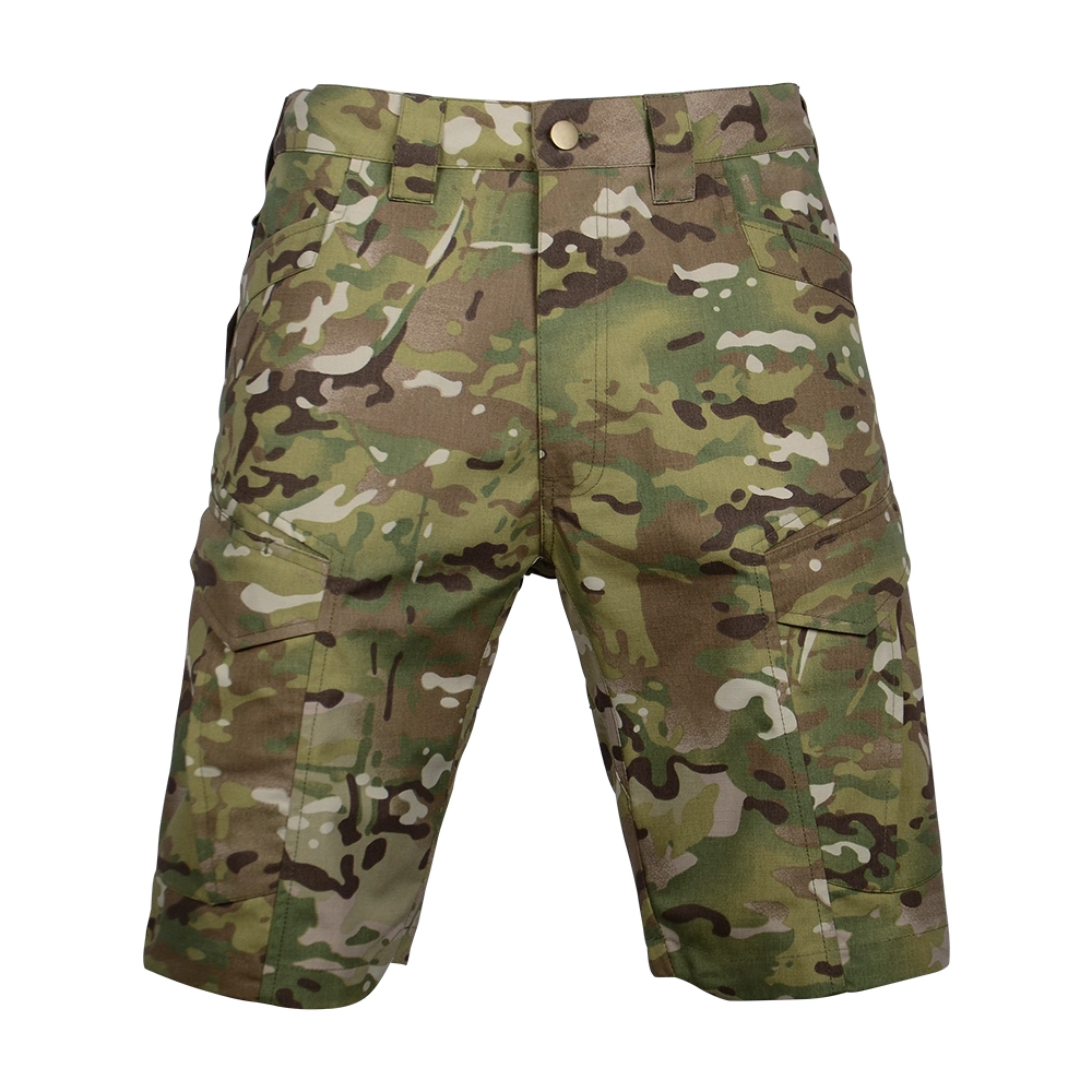 Men's Waterproof Rip-Stop Military Style Short Pants Hiking Hunting Multi Pockets Safari Cargo Pant Trousers