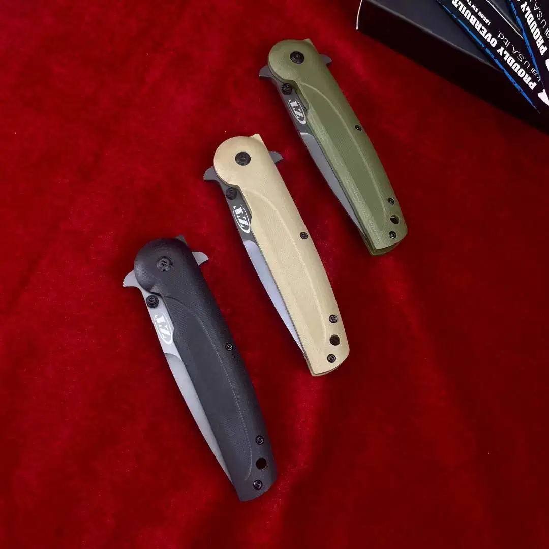 Cpm-D2 High Strength Steel Sharp Cutting knives Outdoor Steel Pocket Knife