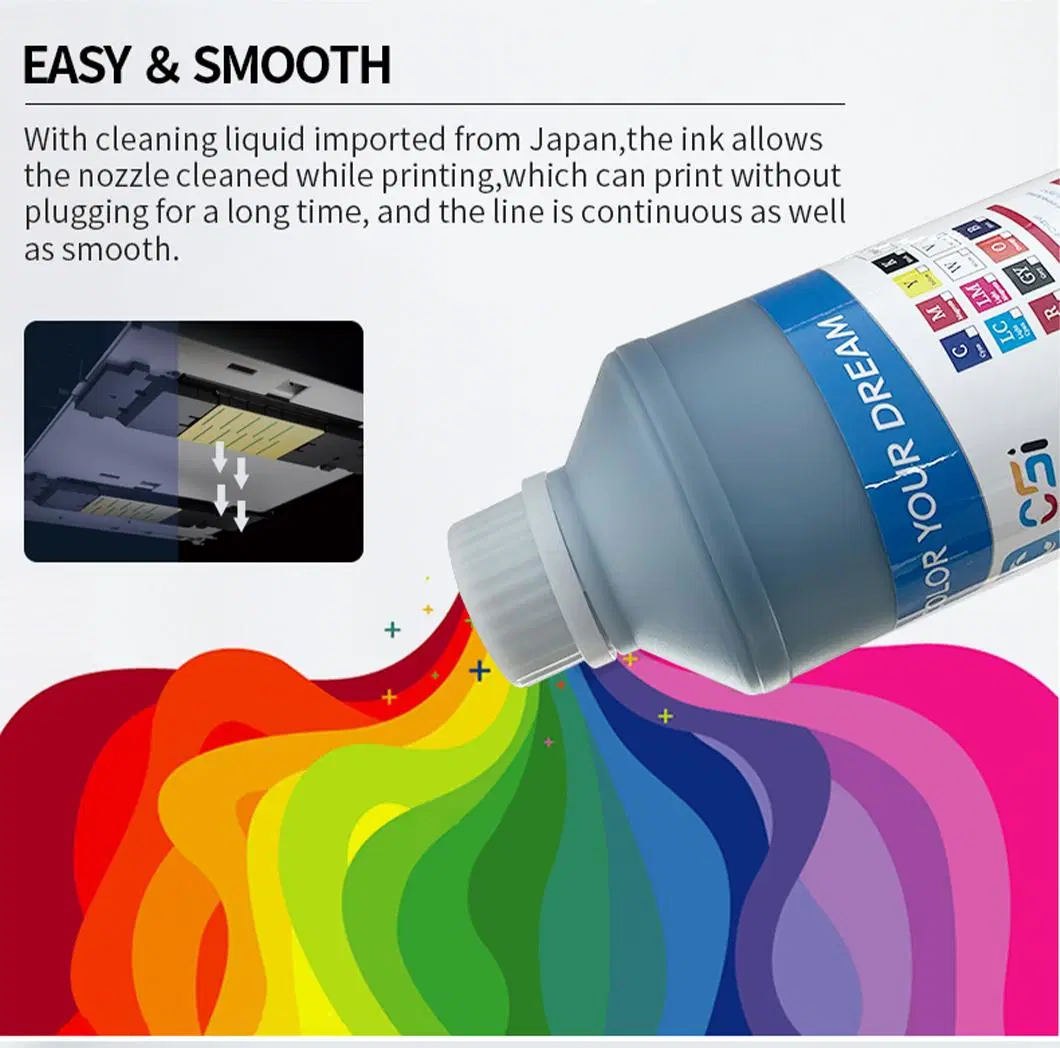 Csi Multicolor Tatina Sublimation Ink 1000ml for F Series Printe