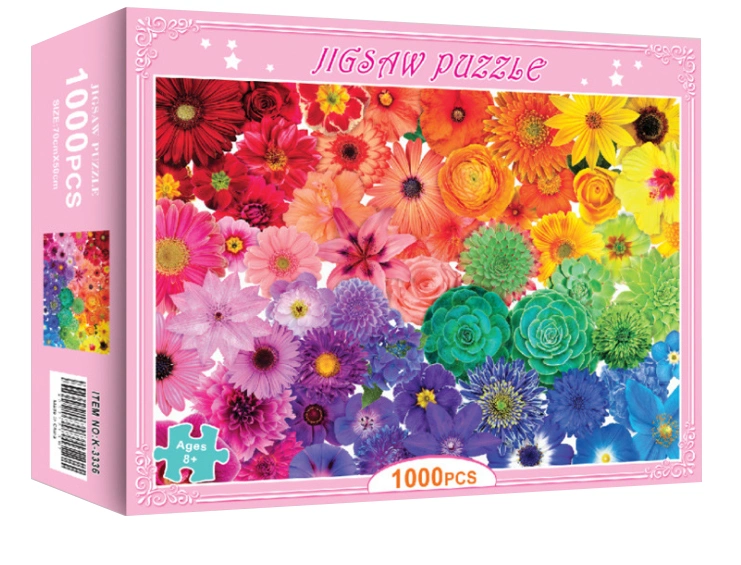 Un design unique d'enfants Jigsaw Puzzle Box Set/Box Set papier d'impression colorée carte rigide Puzzle