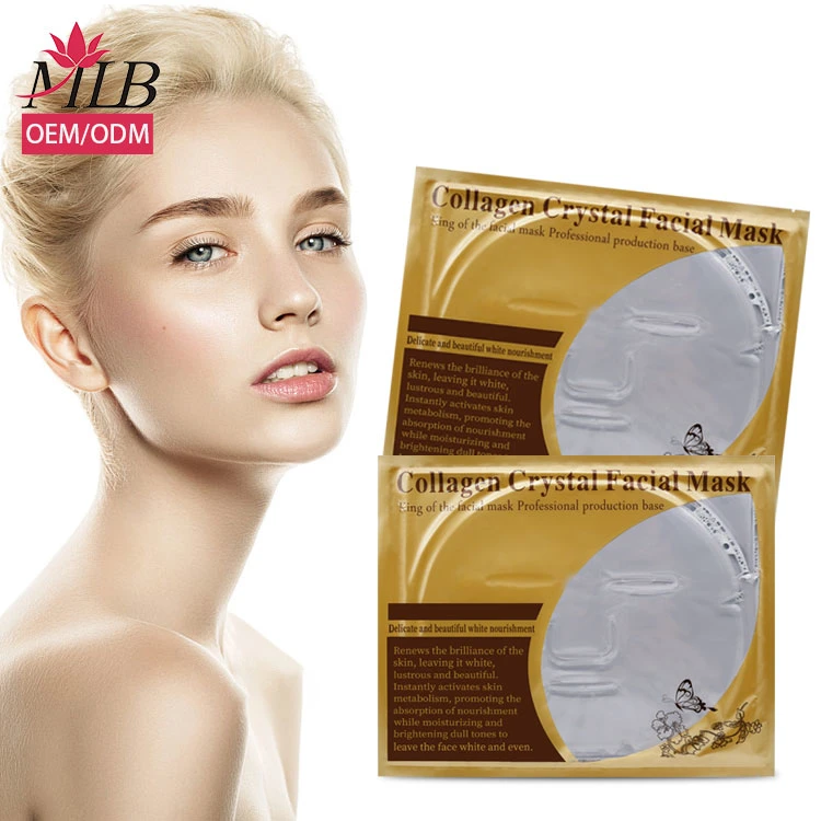 Create Your Own Skin Care Products MLB Beauty Face Mask Sheet Moisturizing Facemask OEM Private Label Collagen Low MOQ