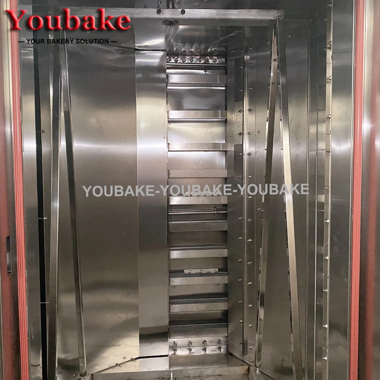 Large Size Industrial Baking Equipment Bakery Bread Making Machine 64 Trays Rotary Oven