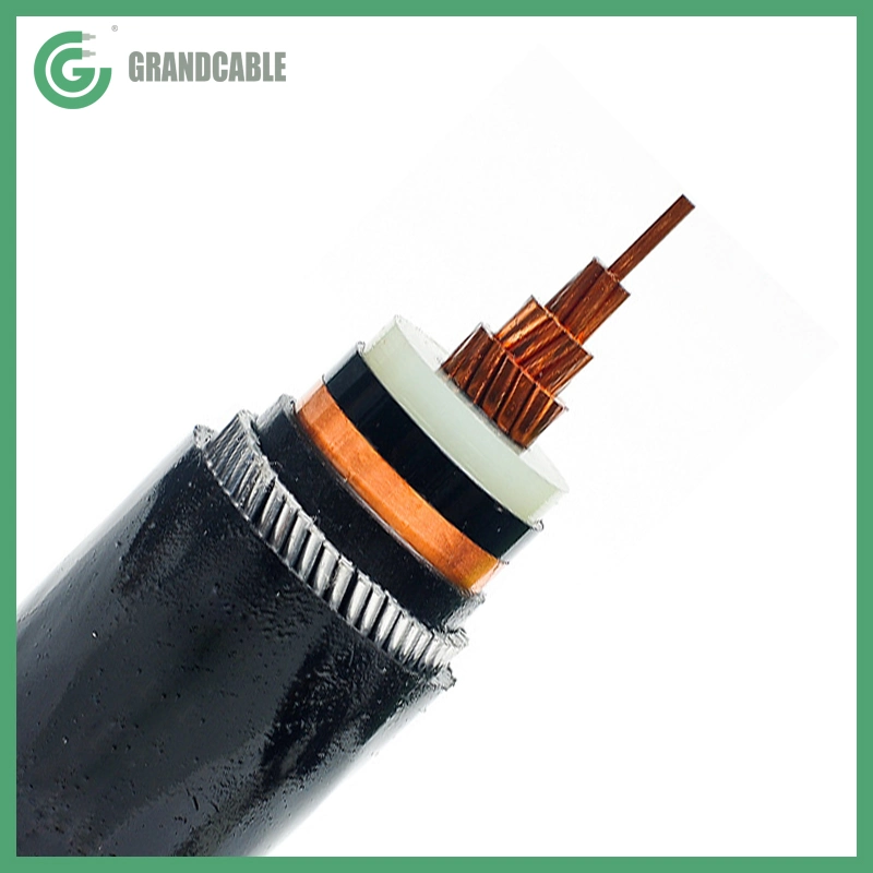 Cable de alimentación eléctrica de 33kV XLPE PILC Single Core 1x500mm2 IEC 60502-2 blindados